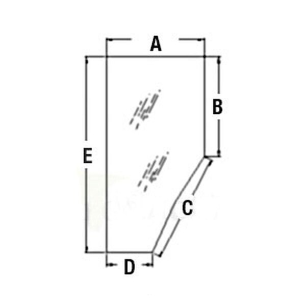 Aftermarket 3G71070770 LH Door Cab Glass Fits Kubota M5700 M9000 M8200 M6800 M4900 CAH40-0004 - main
